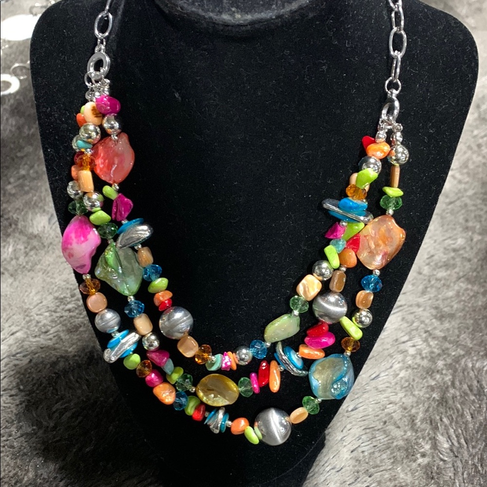 Colorful‎ Beaded Necklace 8072